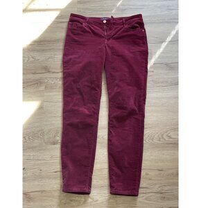 Old Navy Rockstar red velveteen pants